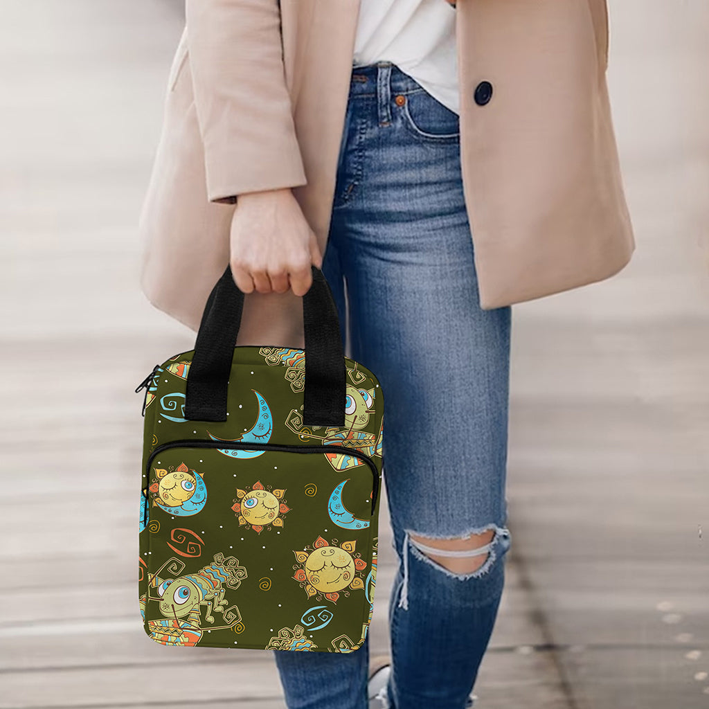 Cute Cartoon Cancer Pattern Print Bible Tote Bag