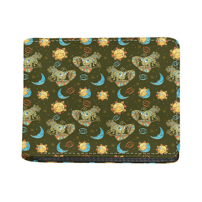 Cute Cartoon Cancer Pattern Print Bifold Wallet