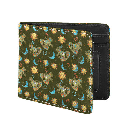 Cute Cartoon Cancer Pattern Print Bifold Wallet