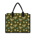 Cute Cartoon Cancer Pattern Print Canvas Tote Bag