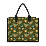 Cute Cartoon Cancer Pattern Print Canvas Tote Bag