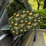 Cute Cartoon Cancer Pattern Print Car Side Mirror Covers