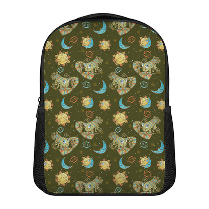 Cute Cartoon Cancer Pattern Print Casual Backpack