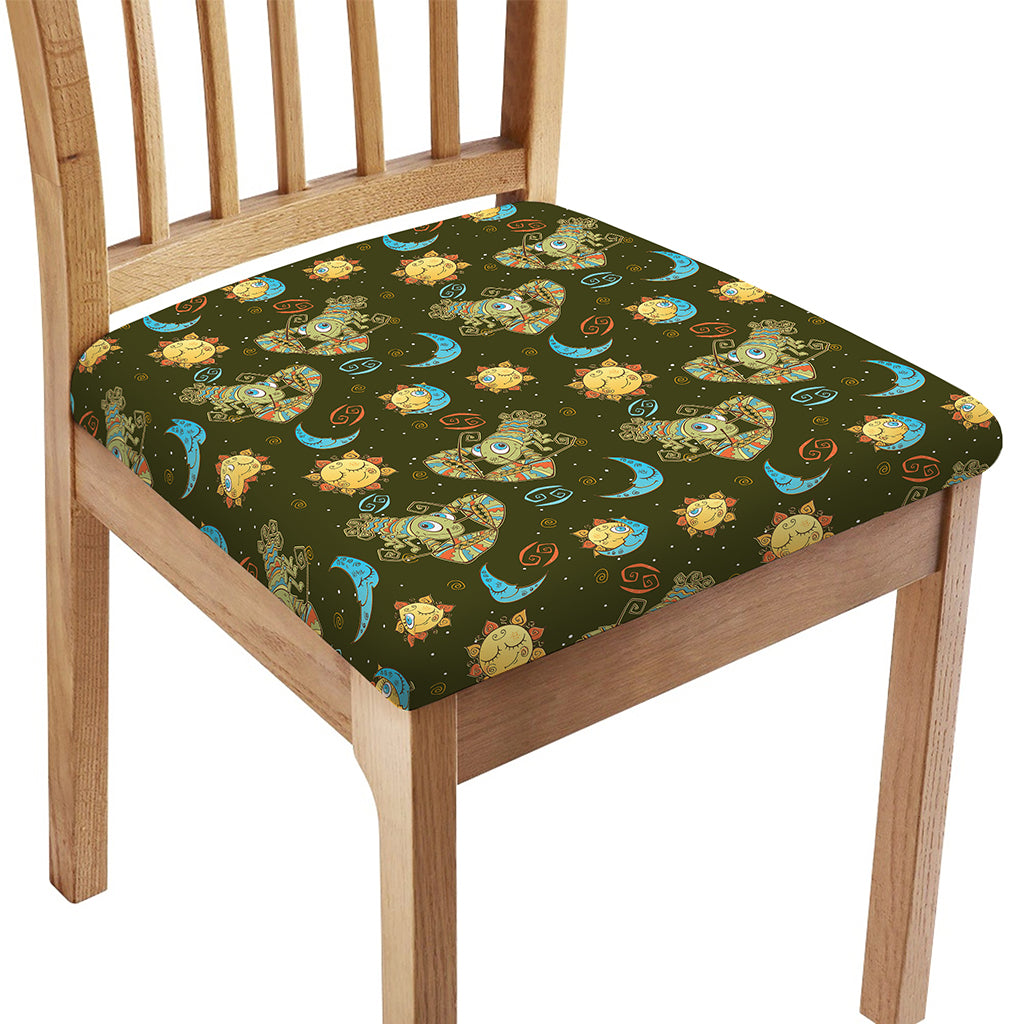 Cute Cartoon Cancer Pattern Print Chair Cushion Cover
