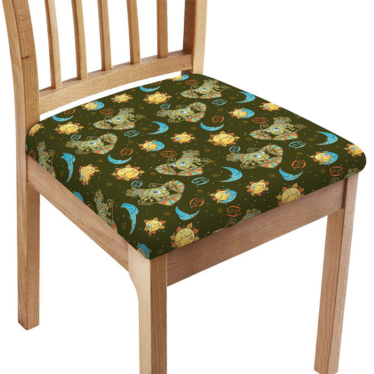 Cute Cartoon Cancer Pattern Print Chair Cushion Cover