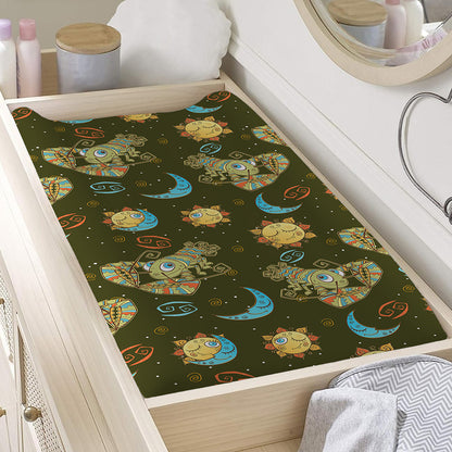 Cute Cartoon Cancer Pattern Print Changing Pad Cover