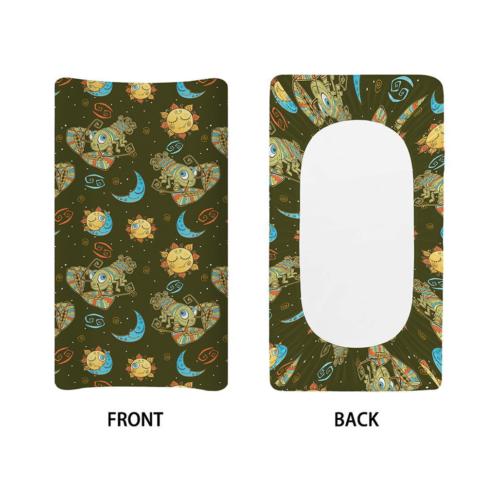 Cute Cartoon Cancer Pattern Print Changing Pad Cover