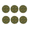 Cute Cartoon Cancer Pattern Print Coaster Set