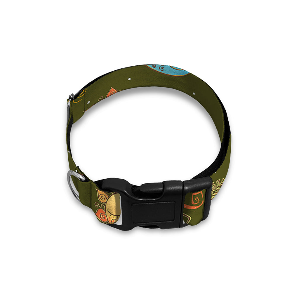 Cute Cartoon Cancer Pattern Print Dog Collar