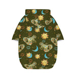 Cute Cartoon Cancer Pattern Print Dog Zip Up Hoodie