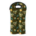 Cute Cartoon Cancer Pattern Print Double Neoprene Wine Tote