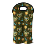 Cute Cartoon Cancer Pattern Print Double Neoprene Wine Tote