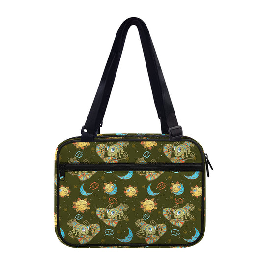 Cute Cartoon Cancer Pattern Print Double Strap Bible Bag