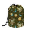Cute Cartoon Cancer Pattern Print Drawstring Makeup Bag