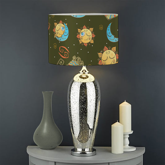 Cute Cartoon Cancer Pattern Print Drum Lamp Shade