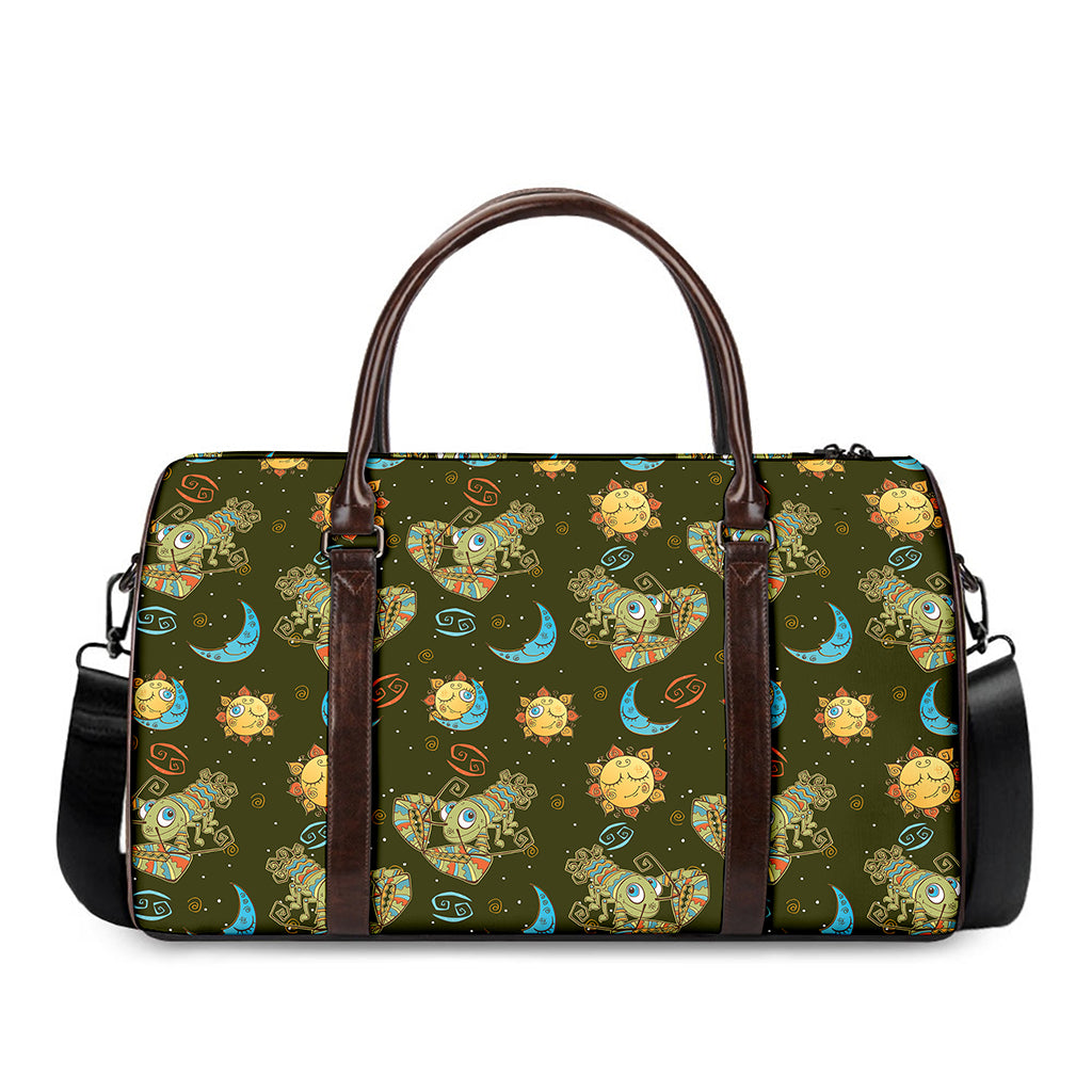 Cute Cartoon Cancer Pattern Print Duffle Bag