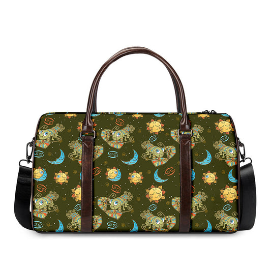 Cute Cartoon Cancer Pattern Print Duffle Bag