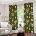 Cute Cartoon Cancer Pattern Print Extra Wide Grommet Curtains
