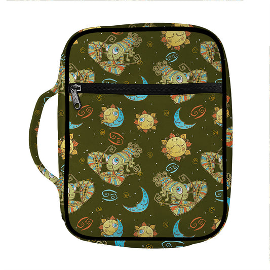 Cute Cartoon Cancer Pattern Print Front Pocket Bible Bag