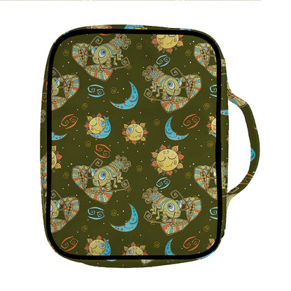 Cute Cartoon Cancer Pattern Print Front Pocket Bible Bag