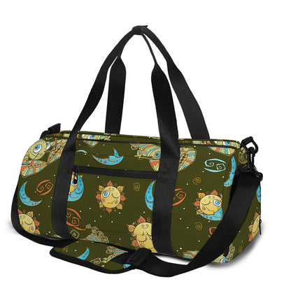 Cute Cartoon Cancer Pattern Print Gym Bag