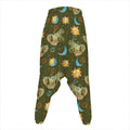 Cute Cartoon Cancer Pattern Print Hammer Pants