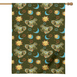 Cute Cartoon Cancer Pattern Print House Flag