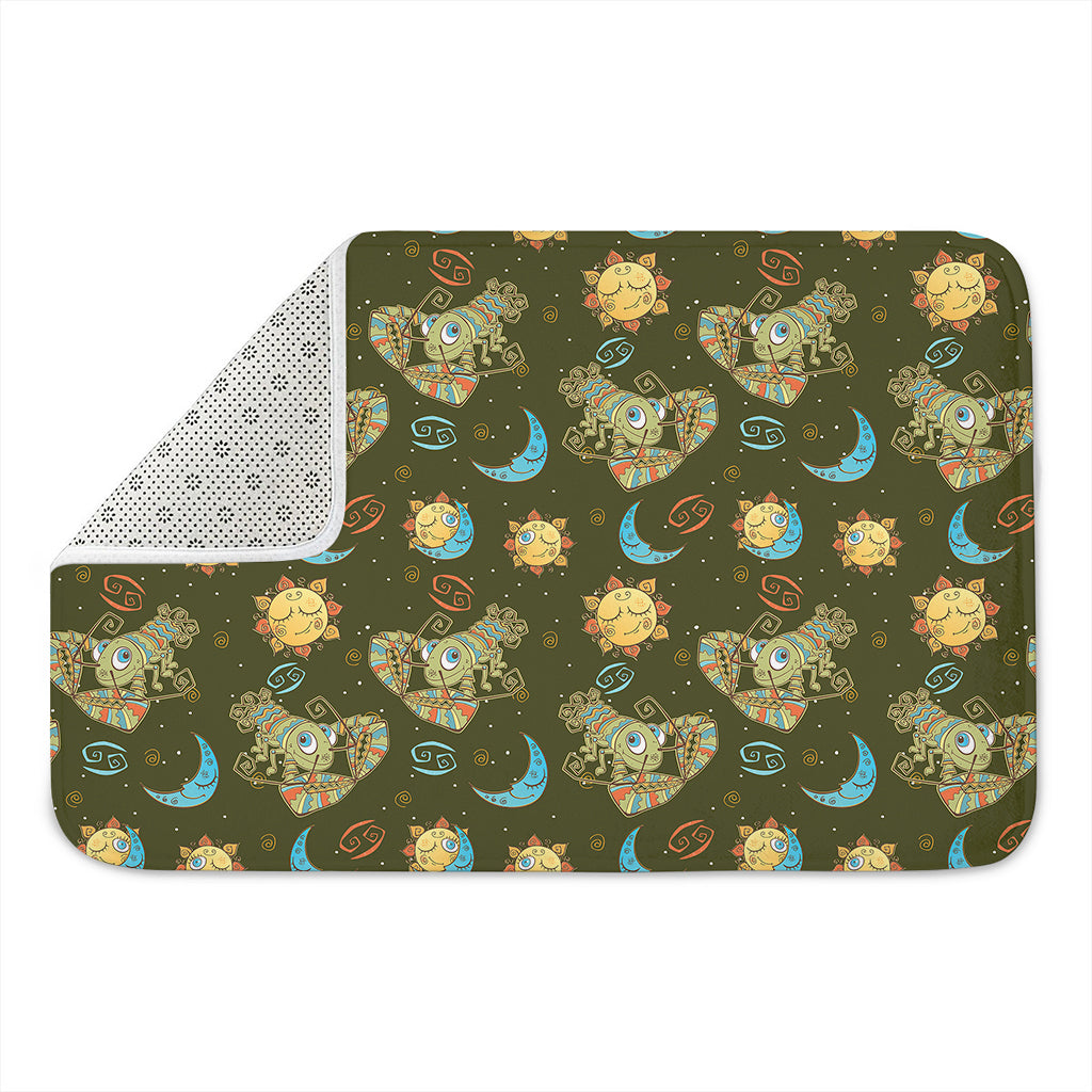 Cute Cartoon Cancer Pattern Print Indoor Door Mat