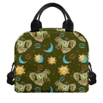 Cute Cartoon Cancer Pattern Print Insulated Lunch Bag