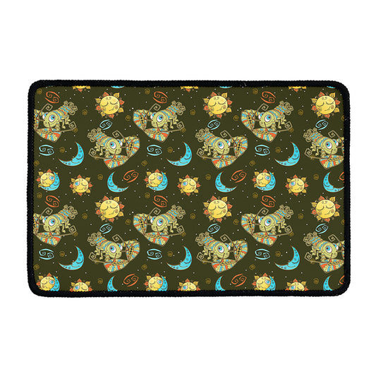 Cute Cartoon Cancer Pattern Print Kitchen Mat
