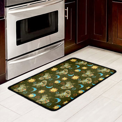 Cute Cartoon Cancer Pattern Print Kitchen Mat