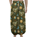Cute Cartoon Cancer Pattern Print Lantern Pants