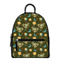 Cute Cartoon Cancer Pattern Print Leather Backpack