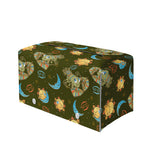 Cute Cartoon Cancer Pattern Print Leather Tissue Box Cover
