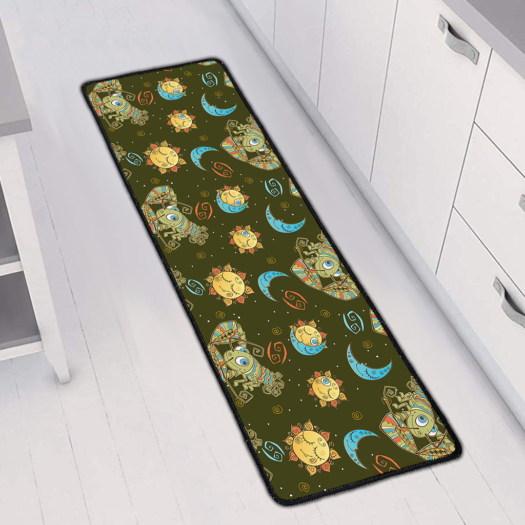 Cute Cartoon Cancer Pattern Print Long Kitchen Mat