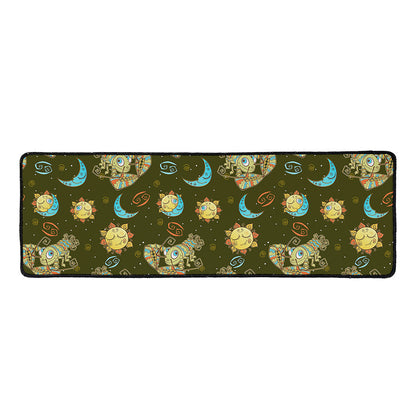 Cute Cartoon Cancer Pattern Print Long Kitchen Mat