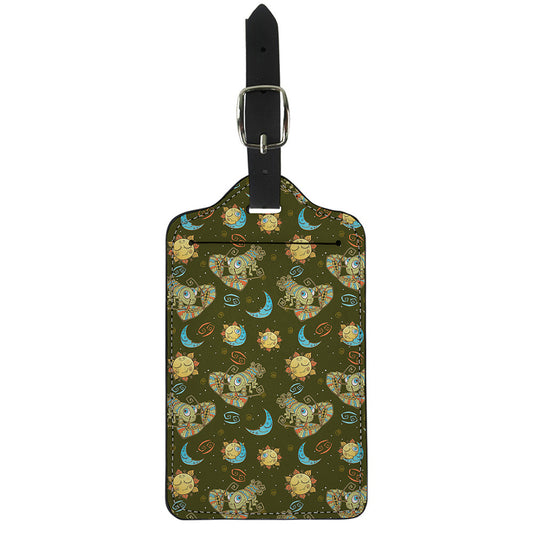Cute Cartoon Cancer Pattern Print Luggage Tag