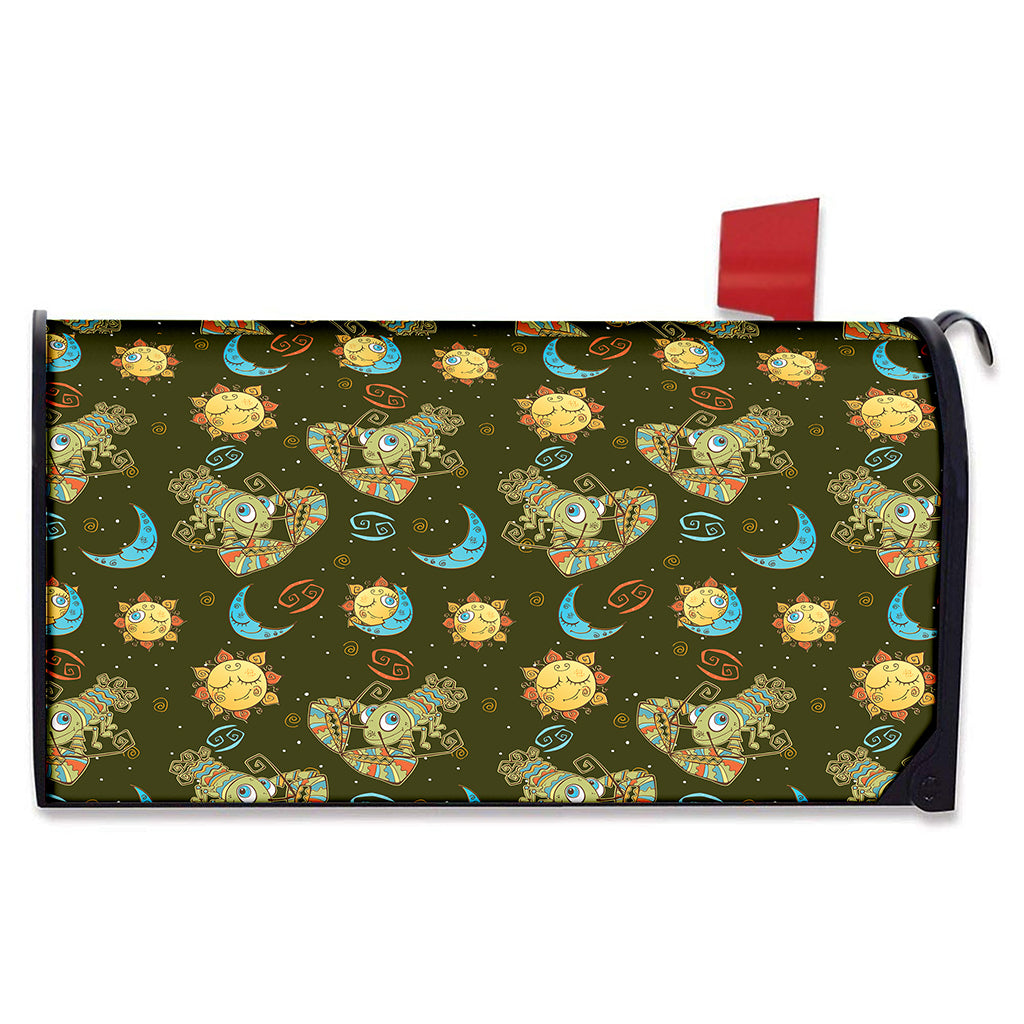 Cute Cartoon Cancer Pattern Print Mailbox Cover