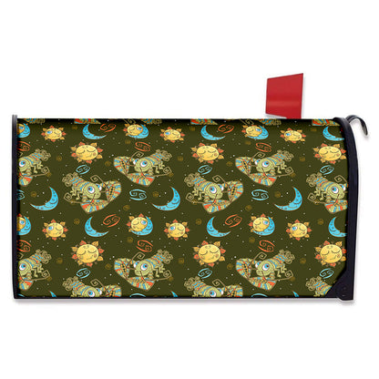 Cute Cartoon Cancer Pattern Print Mailbox Cover