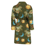 Cute Cartoon Cancer Pattern Print Men's Bathrobe