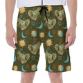 Cute Cartoon Cancer Pattern Print Men's Beach Shorts