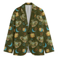 Cute Cartoon Cancer Pattern Print Men's Blazer