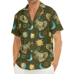 Cute Cartoon Cancer Pattern Print Men's Deep V-Neck Shirt