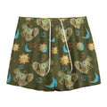 Cute Cartoon Cancer Pattern Print Mesh Shorts