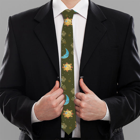 Cute Cartoon Cancer Pattern Print Necktie