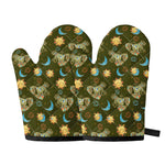 Cute Cartoon Cancer Pattern Print Oven Mitts