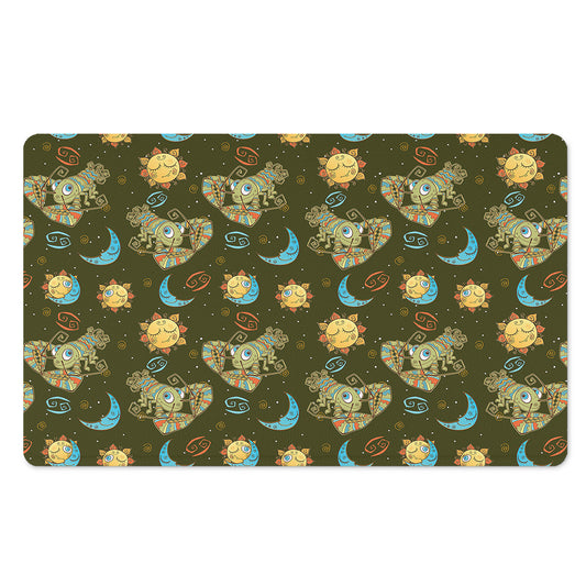 Cute Cartoon Cancer Pattern Print Polyester Doormat