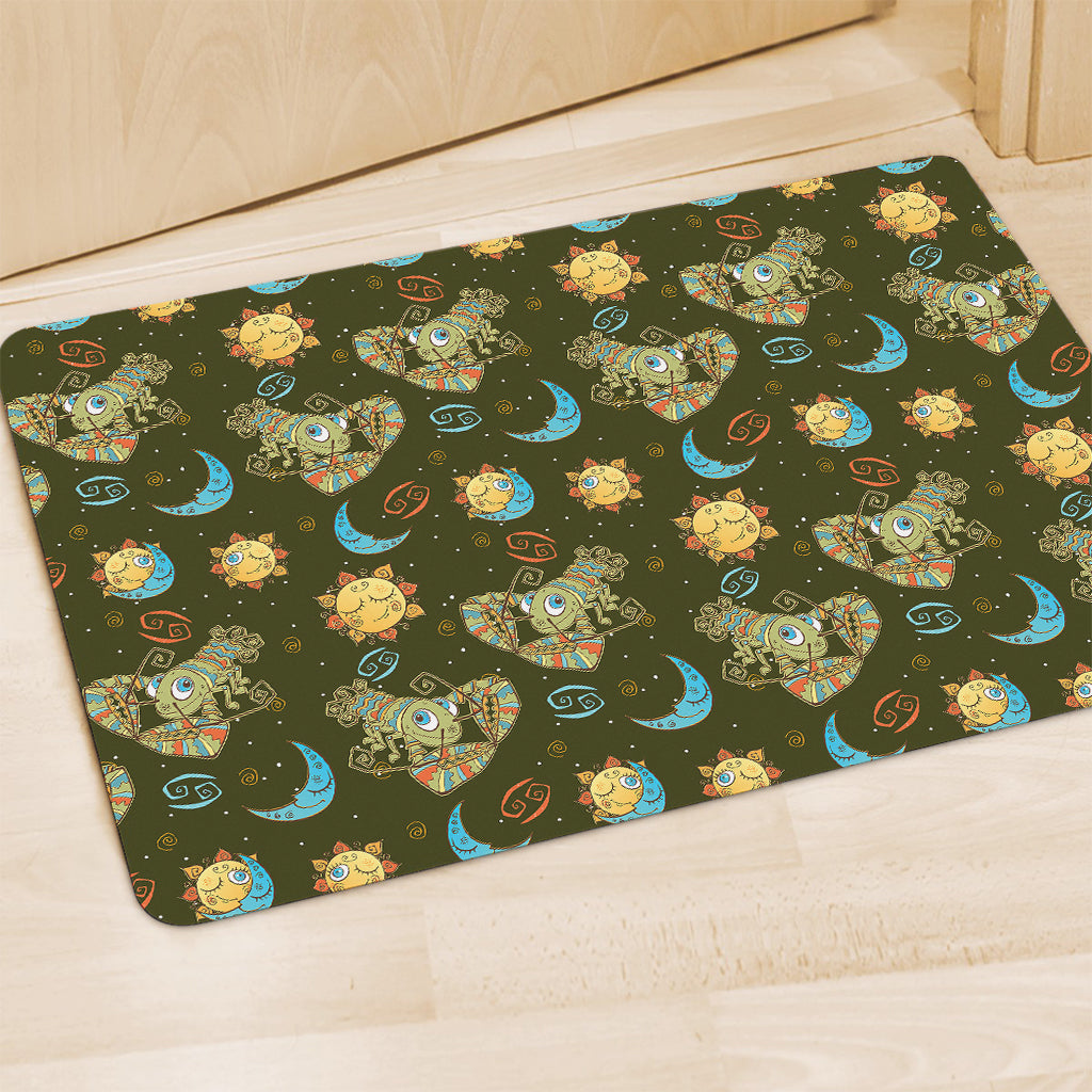 Cute Cartoon Cancer Pattern Print Polyester Doormat