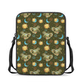 Cute Cartoon Cancer Pattern Print Rectangular Crossbody Bag
