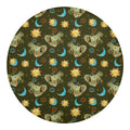 Cute Cartoon Cancer Pattern Print Round Blanket
